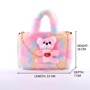 Stylish Pink Handbag for Women & Girls | Cute Mini Shoulder Bag with Decorative Front Flap | Lightweight Casual Purse for Daily Use