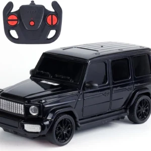 High-Speed 2.4GHz Rechargeable RC G-Wagon SUV - Stylish Black Edition with LED Headlights & Type-C Fast Charging