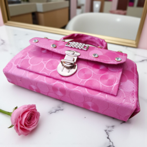 Stylish Pink Mini Handbag for Girls & Kids | Cute Party Purse with Handle | Fashion Wallet Clutch Bag for Daily Use & Gift